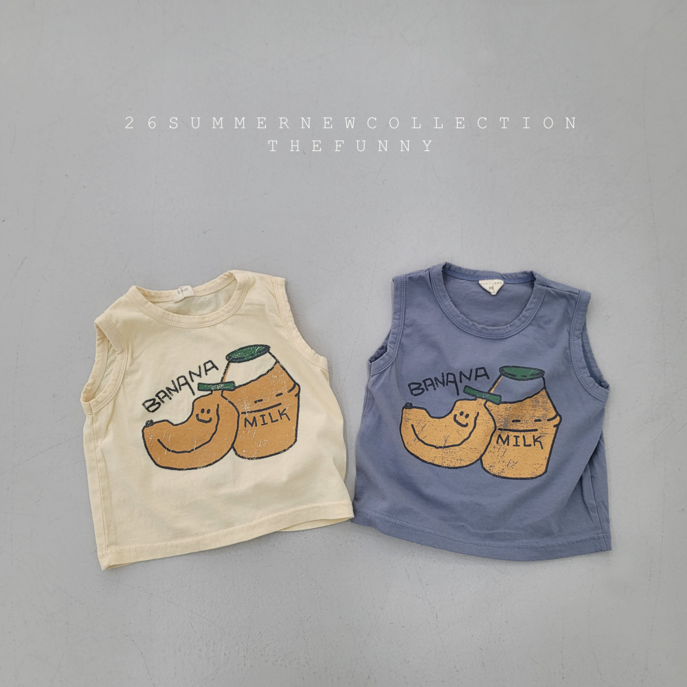 90-140 FUN 香蕉牛奶背心 2色