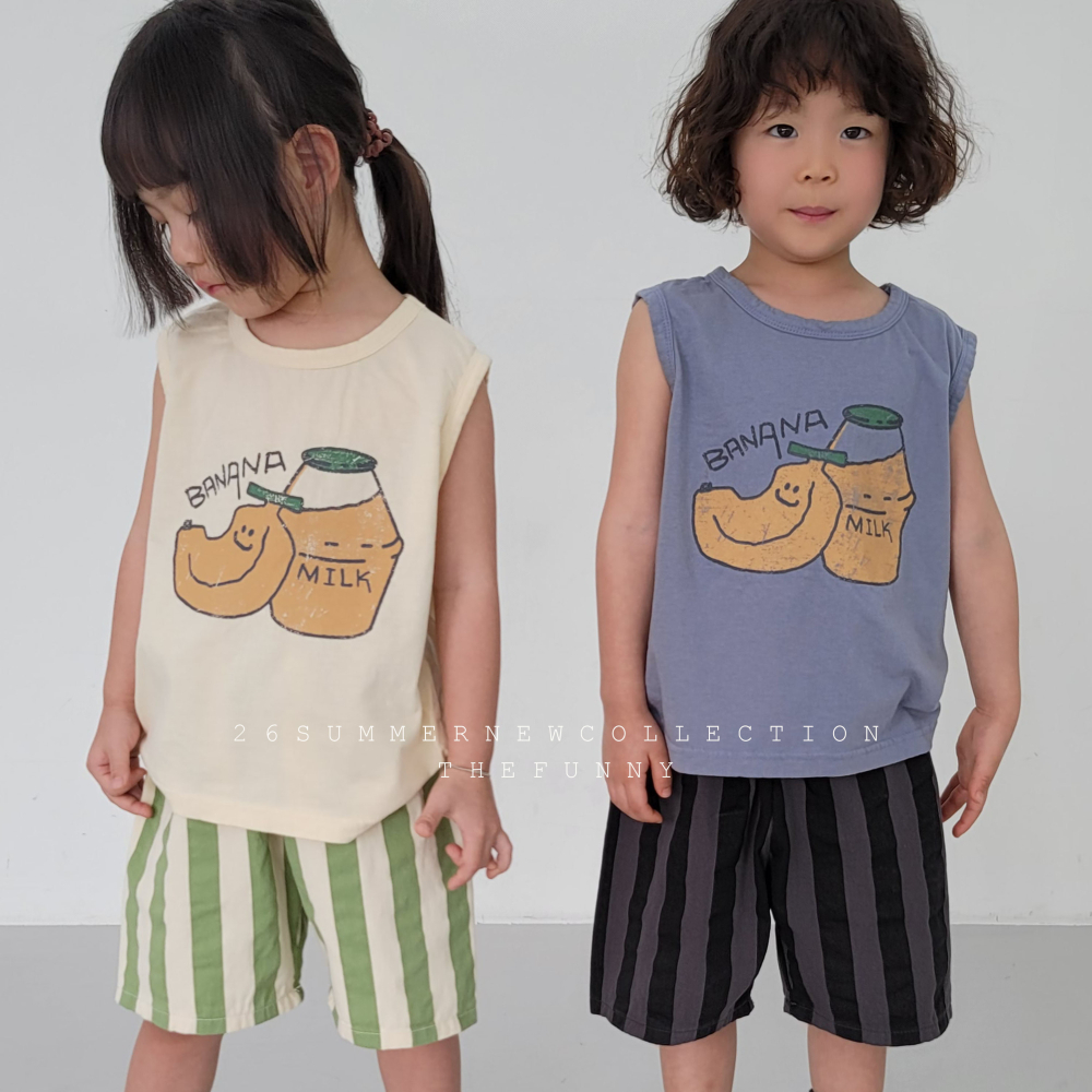 90-140 FUN 香蕉牛奶背心 2色