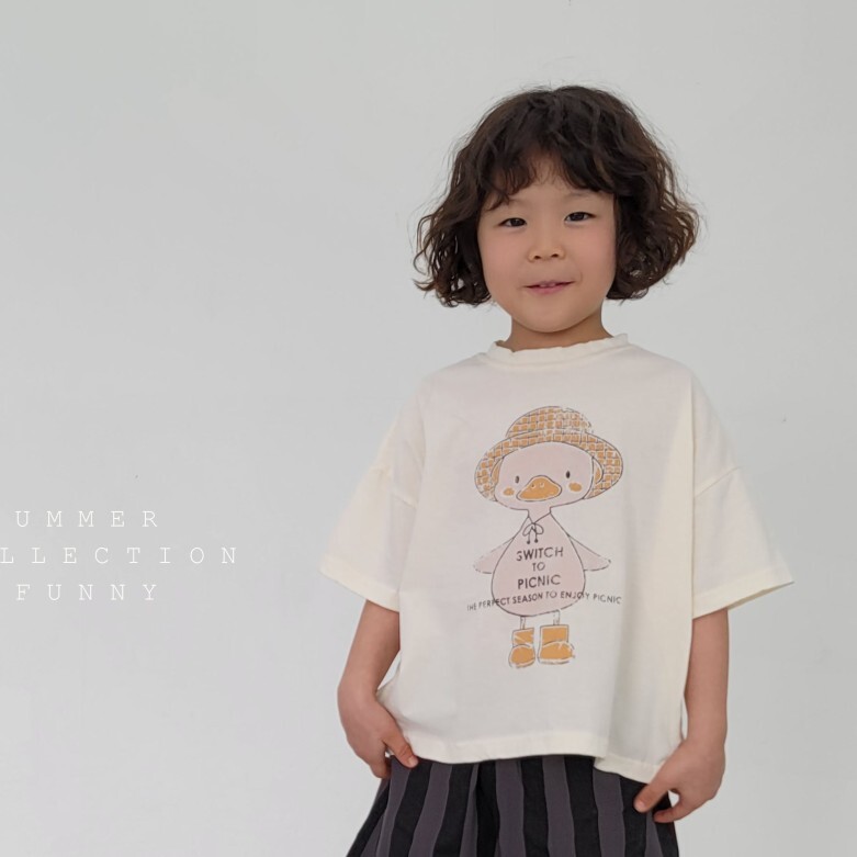 90-140 FUN 可愛小鴨上衣 2色