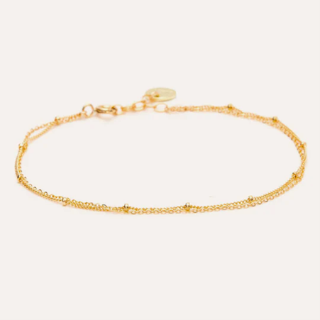 1YA0326-256 [YAY PARIS] Satellite Double Chain Dowel Laminated Gold #11sadb100 (EU)