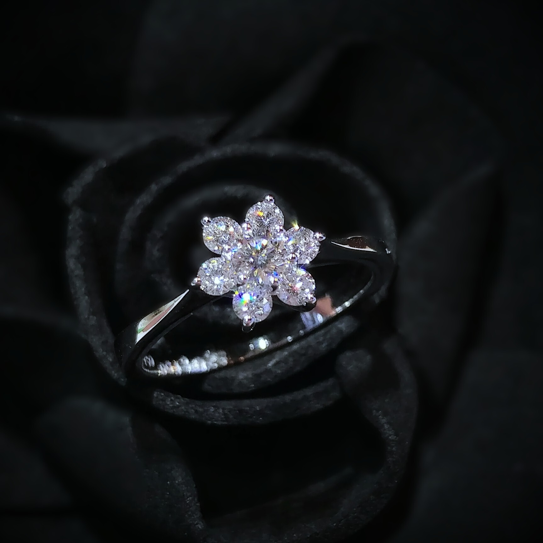 全新18K白金39份鑽石戒指