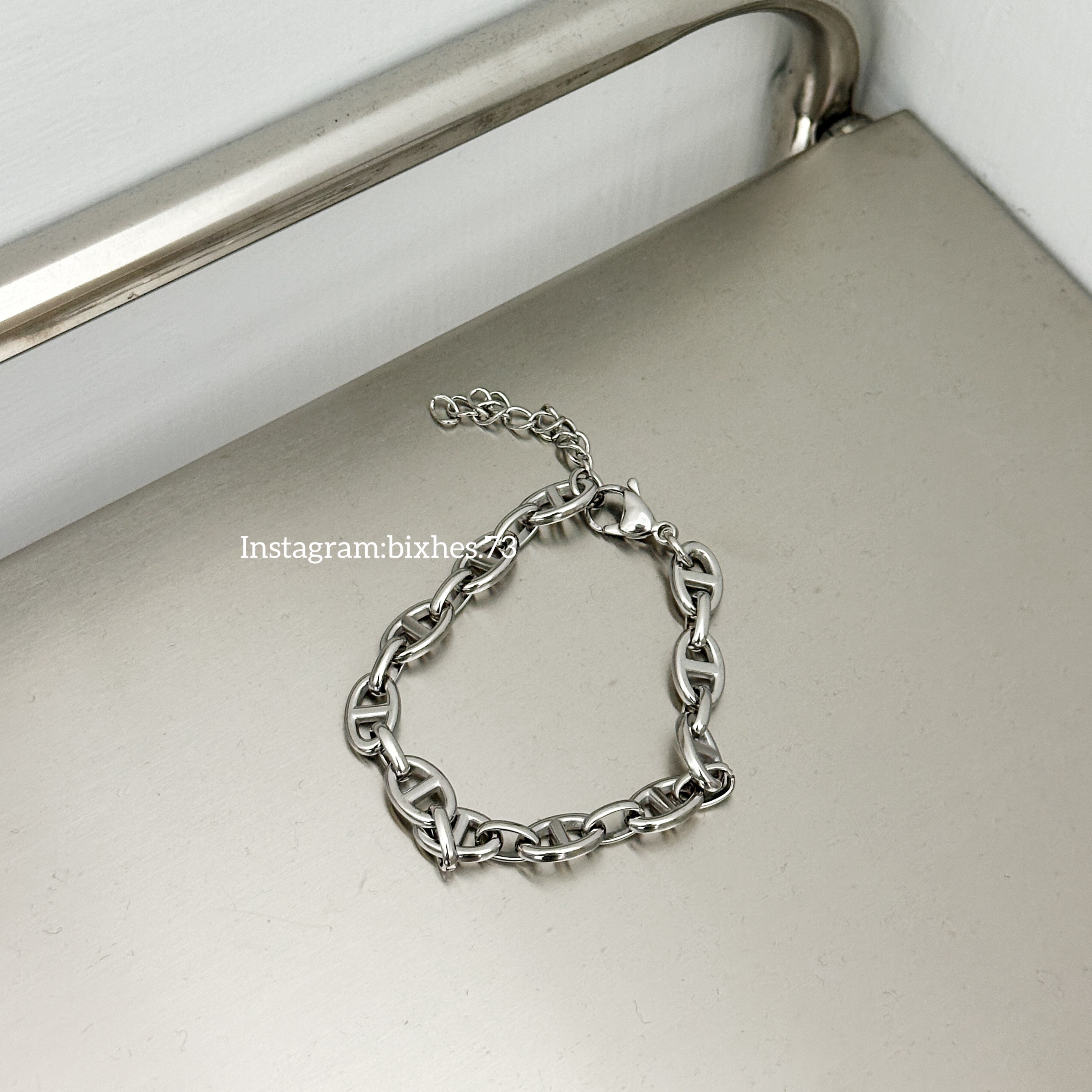 鏤空金屬半圓手鍊(K00019)