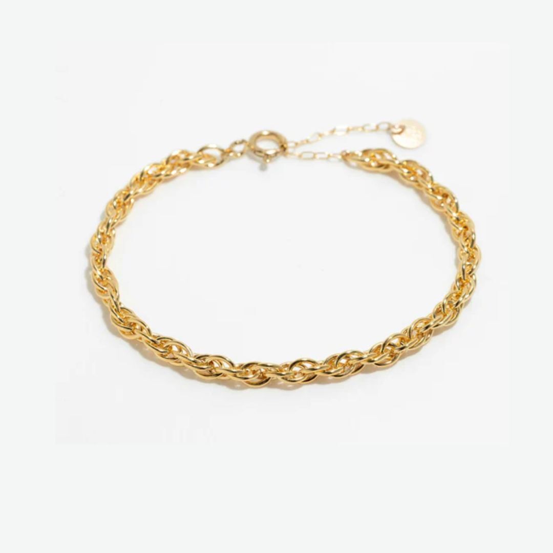 1YA0326-096 [YAY PARIS] Selene Bracelet Rolled Gold #200siche100 (EU)