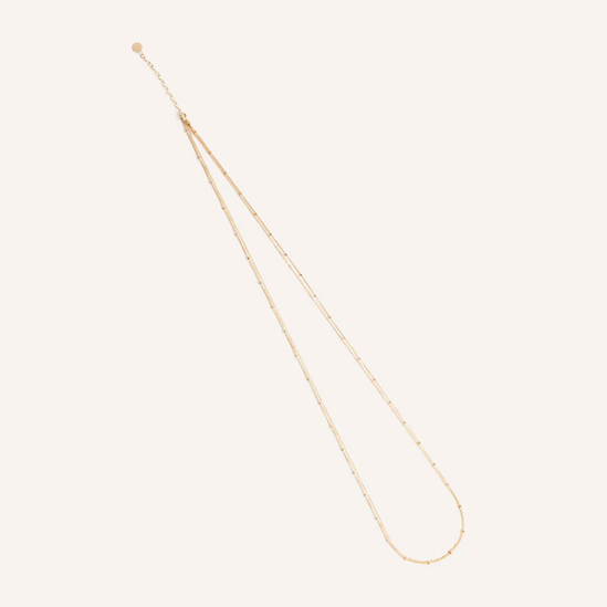 1YA0326-262 [YAY PARIS] Double Satellite Size Chain Laminated Gold #17sadb100 (EU)