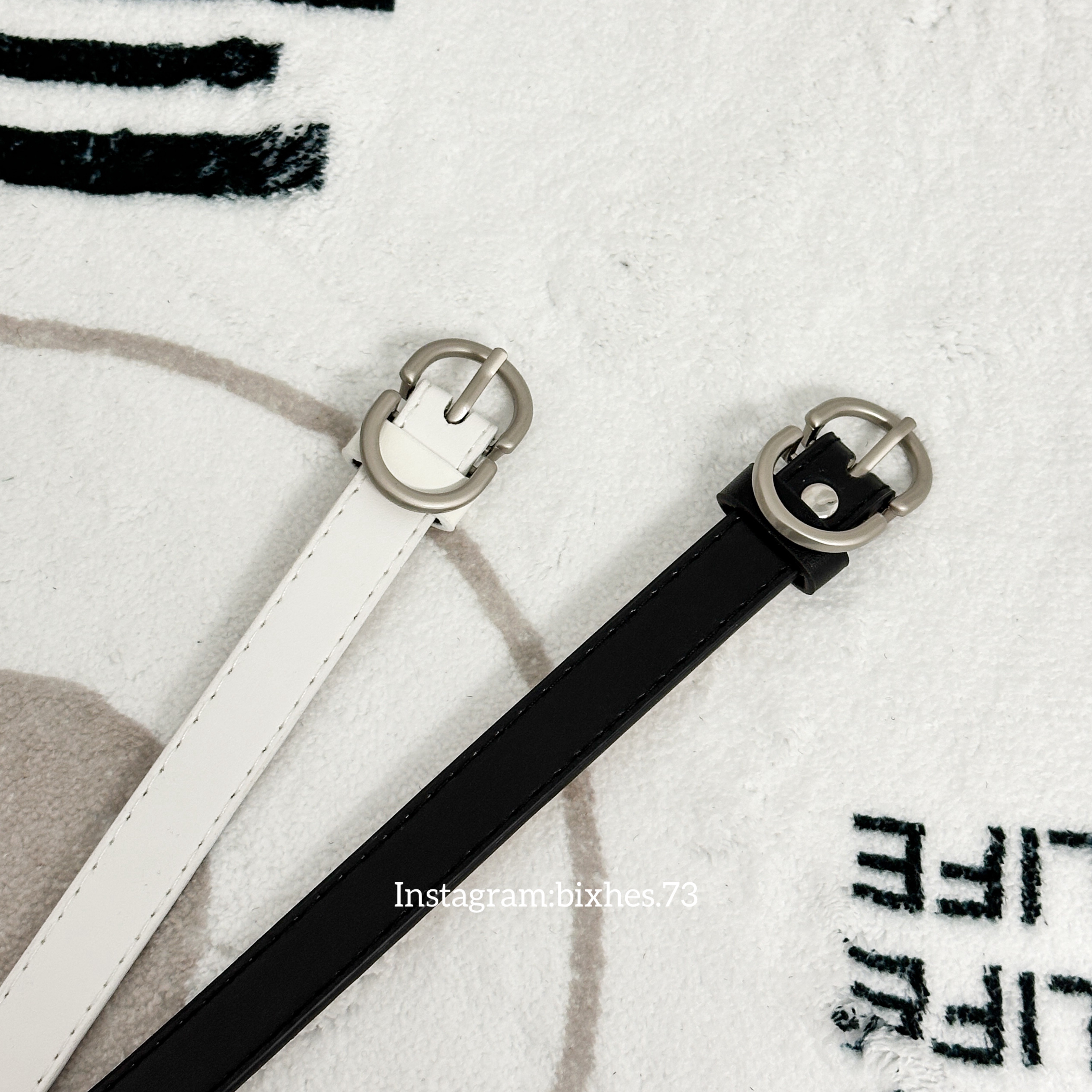 雙半圓細版皮帶(P00026)