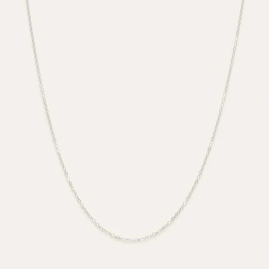 1YA0326-100 [YAY PARIS] Thin Chain 40cm Silver #23SSC-520sicnct200 (EU)
