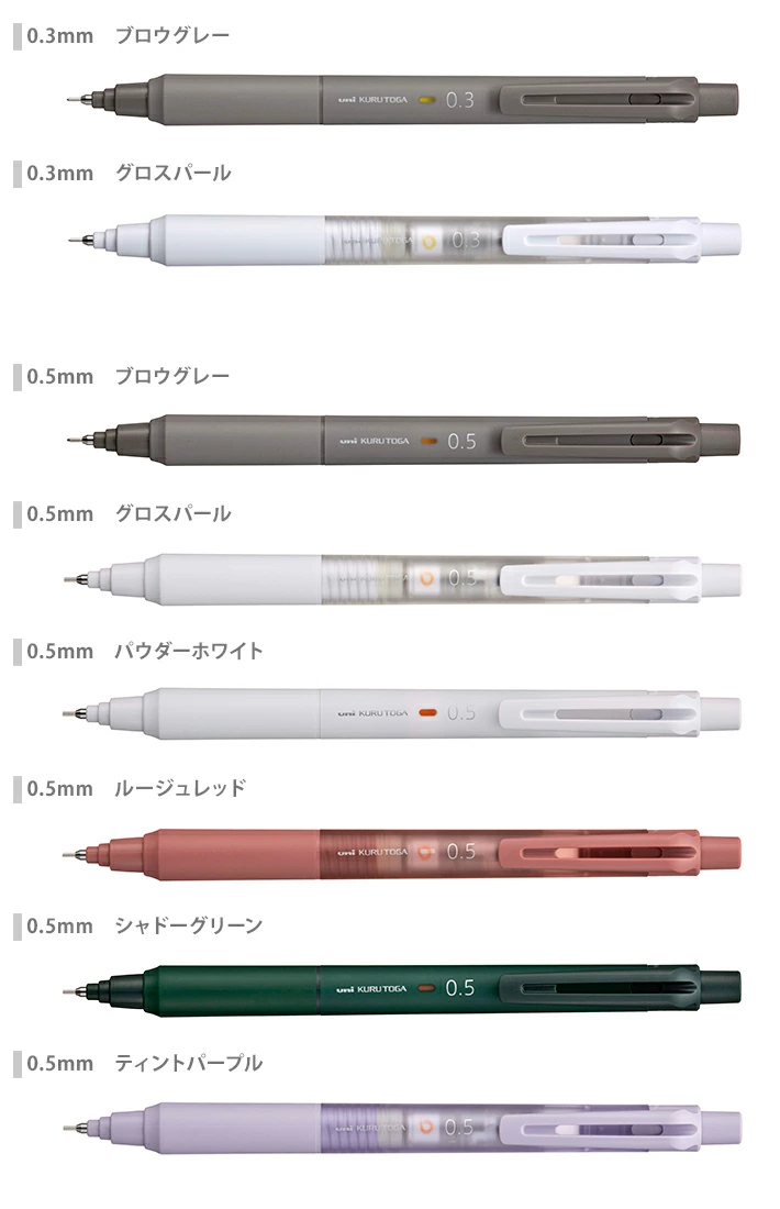 KURUTOGA KS進化版 360度旋轉自動鉛筆（0.5mm/0.3mm）｜日本 uni
