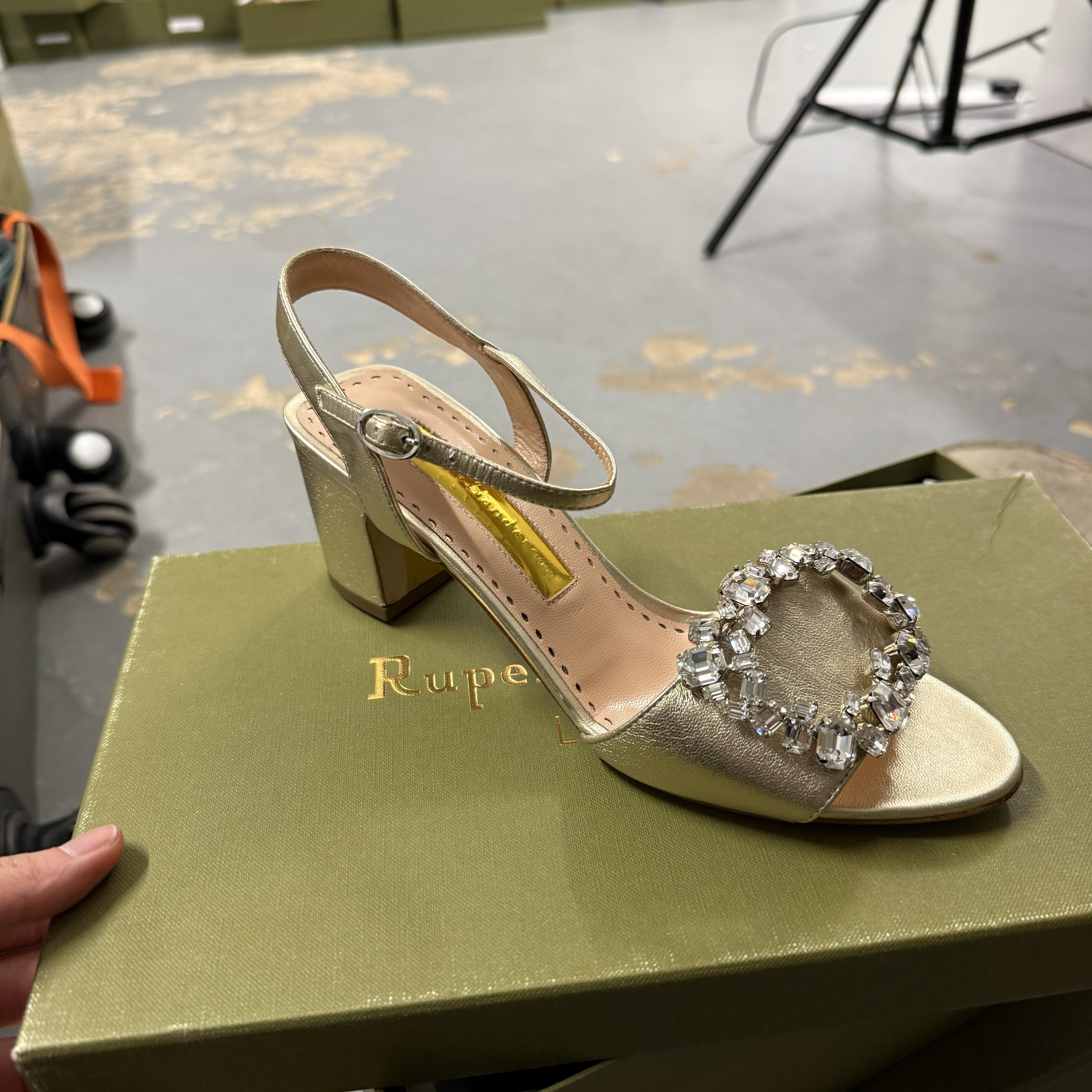 Rupert Sanderson opal heels size 35