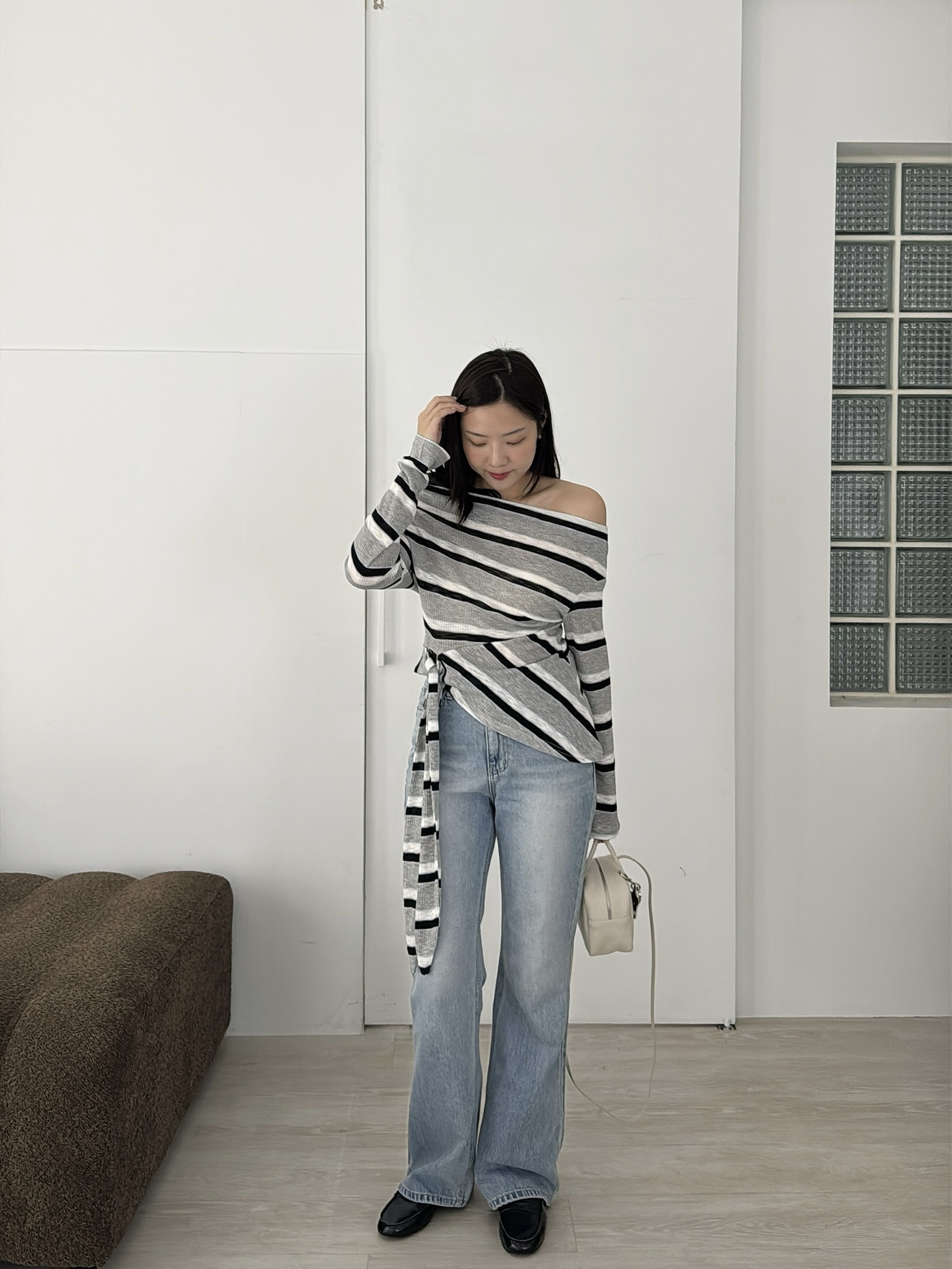 U01 微喇叭淺藍牛仔褲S/M/L