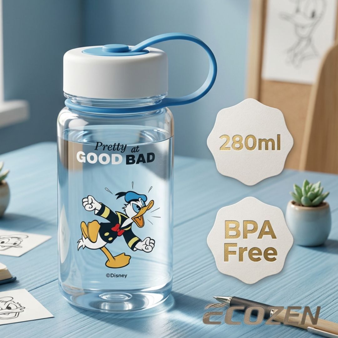 迪士尼唐老鴨 |方形便攜式水樽(280ml)