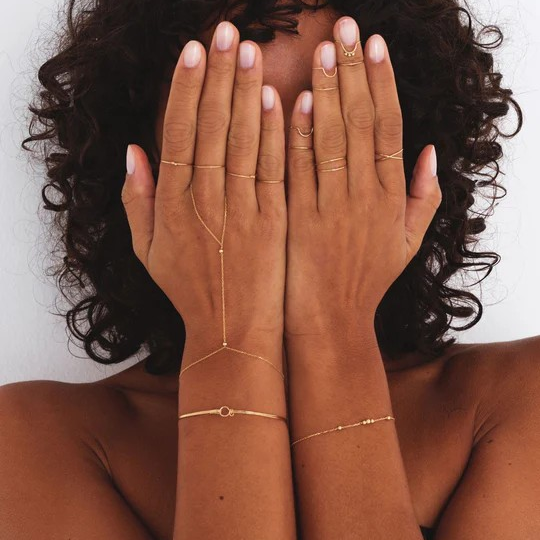 1YA0326-334 [YAY PARIS] Ananta Single Ring - 750‰ Gold #100sianaJ00 (EU)