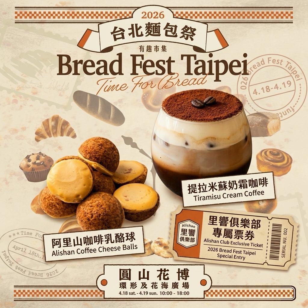 【2026台北麵包祭】里響俱樂部 專屬票券