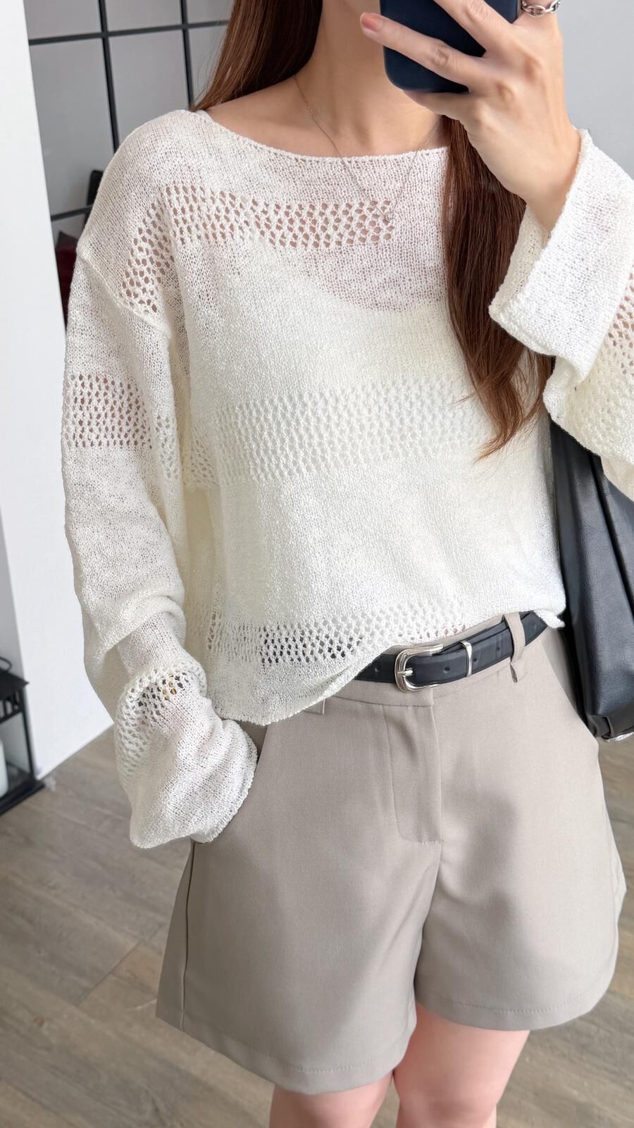 KR522 春季鬆弛慵懶感CROP TOP-2色