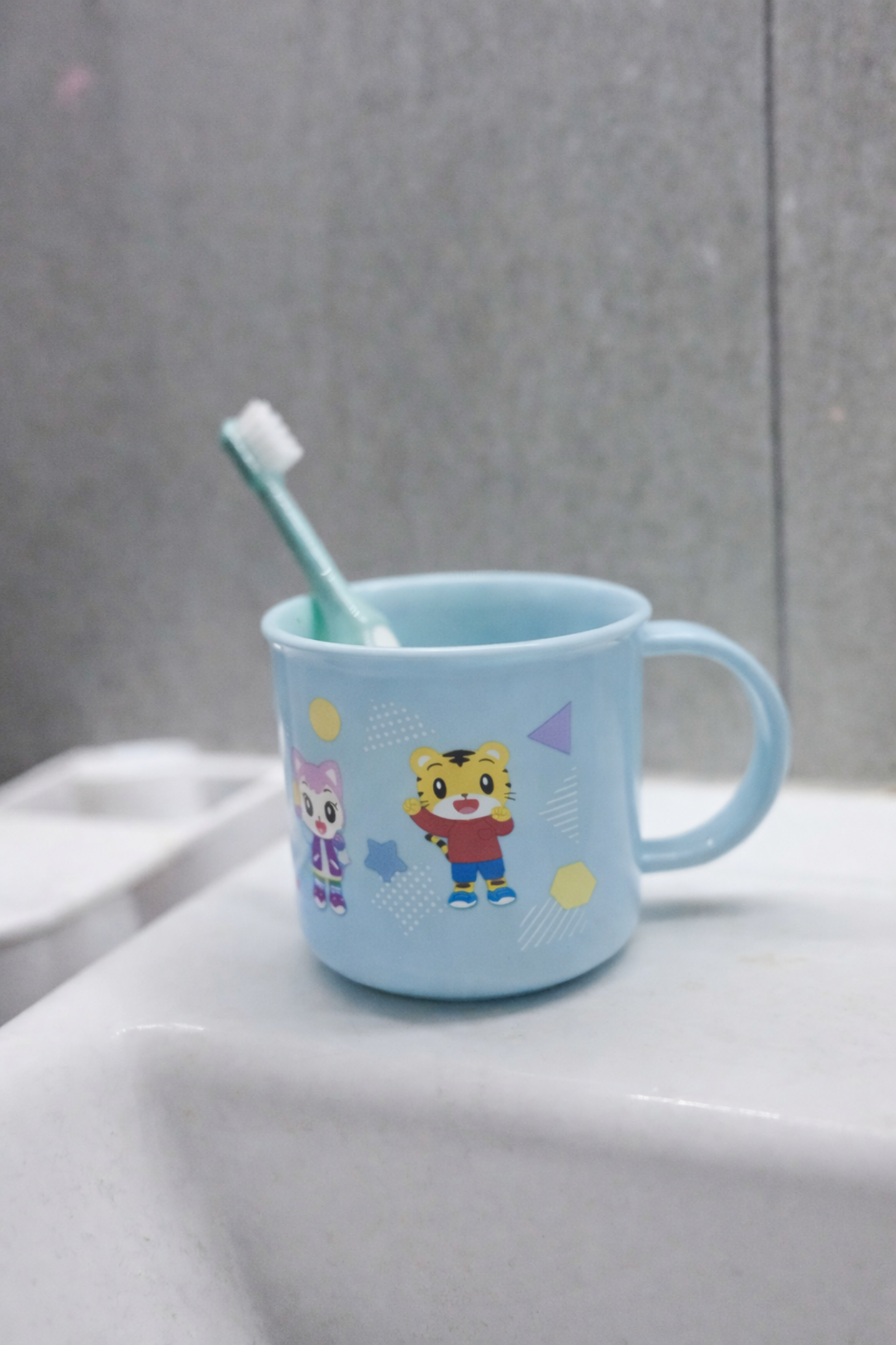 Skater牛奶杯-巧虎Cheek藍