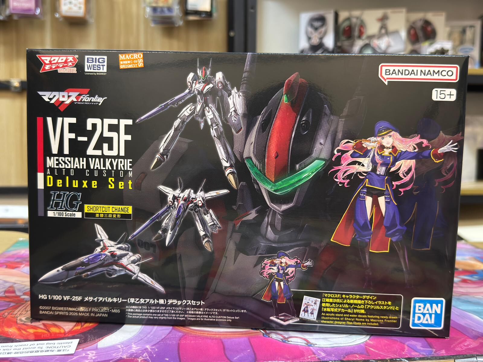HG 1/100 VF-25F 彌賽亞韋基利 早乙女·有人專用機 DX套裝 ( 超時空要塞 F)