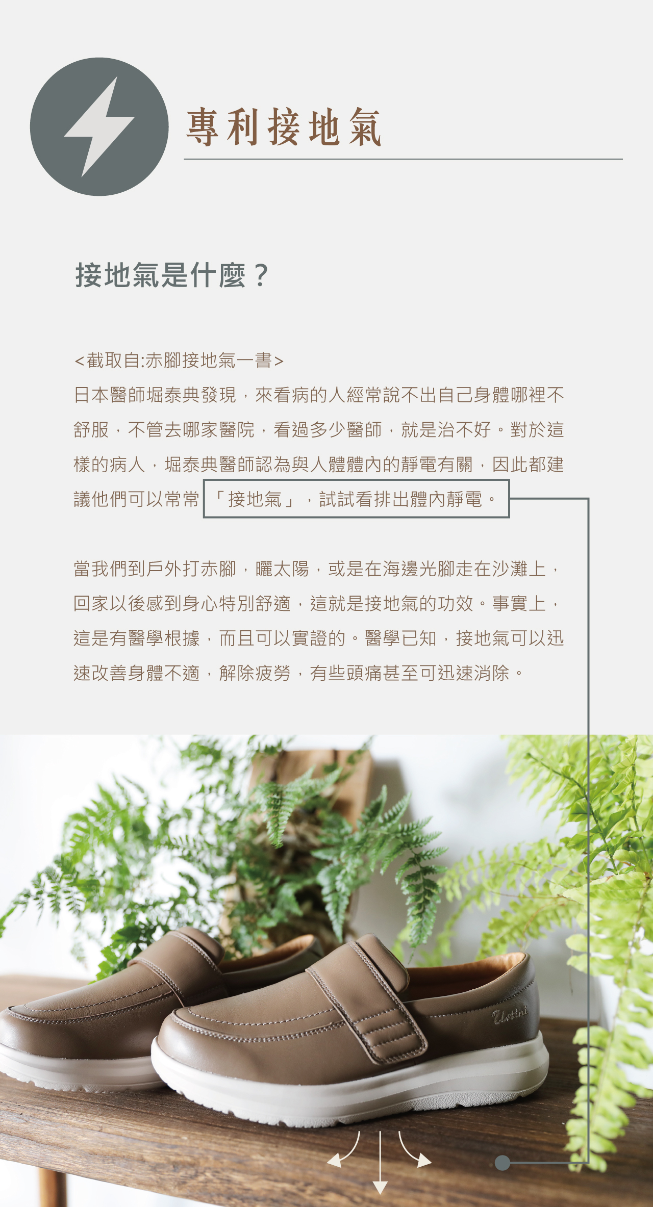 USTINI 我挺你健康鞋 水土服氣小羊鞋 專利接地氣