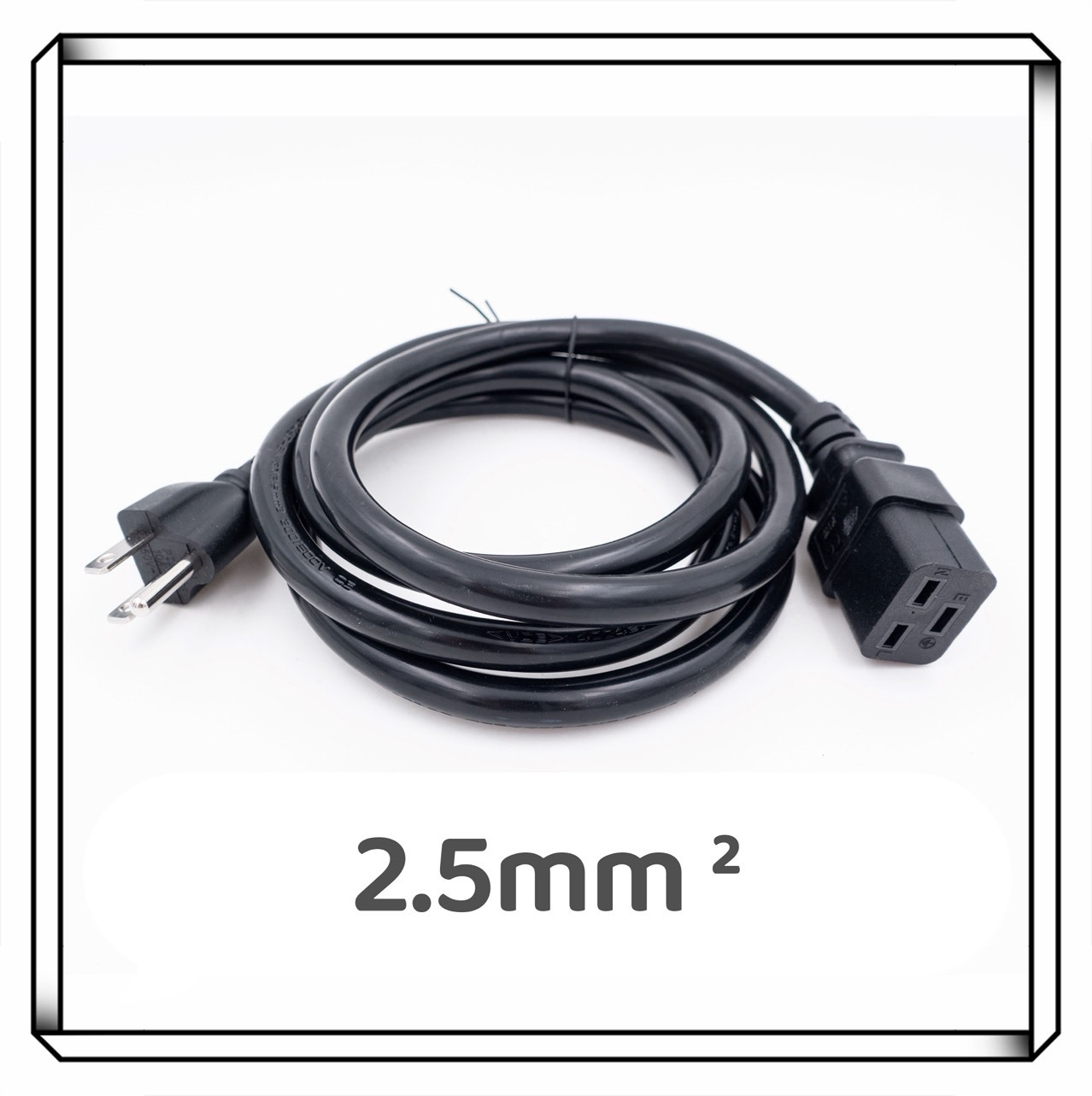 美規 NEMA 5-15P插頭 轉IEC C19 插座 2.5mm² 電源轉接線