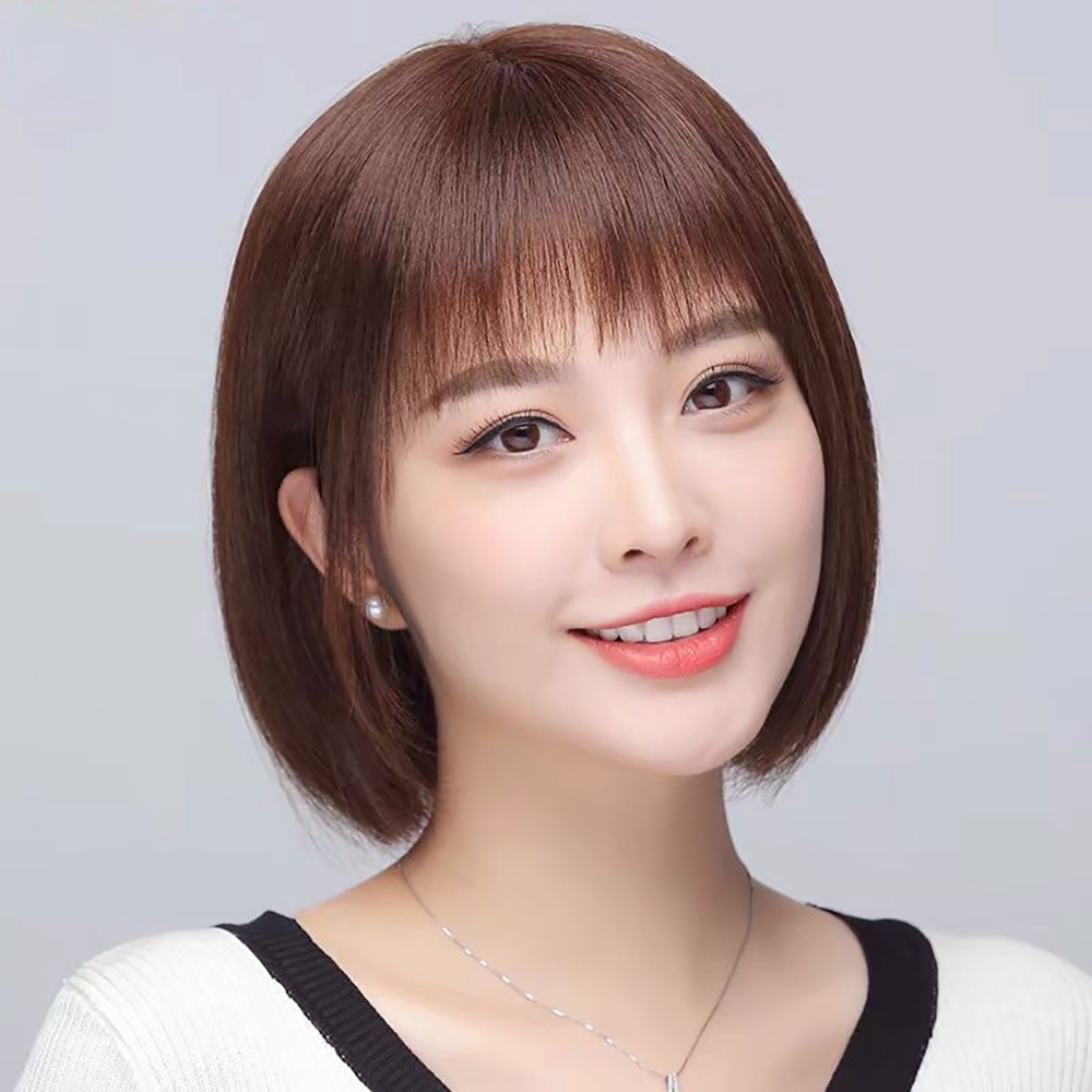 假髮 女生假髮 短髮假髮 真人假髮 波波頭假髮 全套頭假髮 真人髮絲 假髮片 補髮片 透氣假髮 增髮量 自然假髮 316