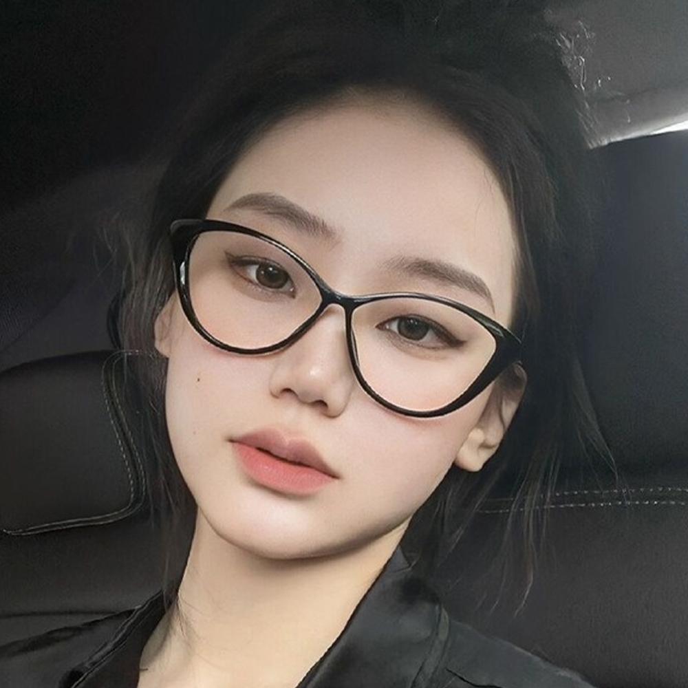眼鏡 女生眼鏡 貓眼眼鏡 TR眼鏡 辣妹眼鏡 素顏眼鏡 防藍光眼鏡 小臉神器 黑框眼鏡 無度數眼鏡 可換鏡片 311