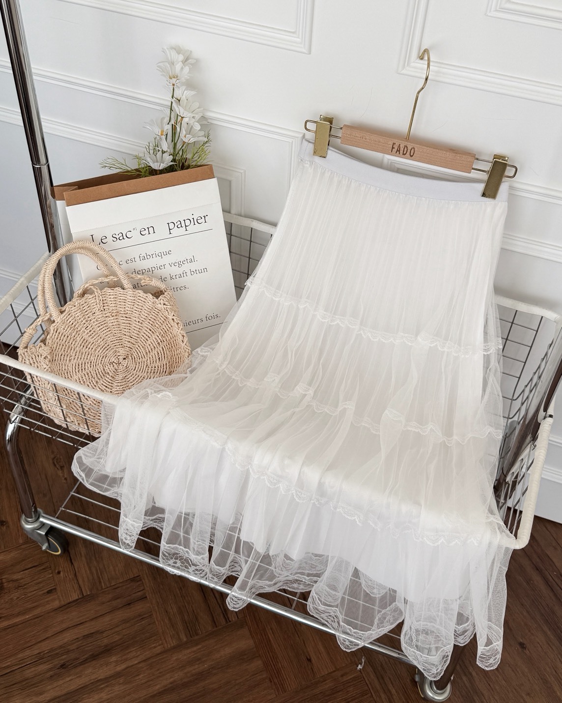 法朵Fado shop｜蕾絲網紗蛋糕裙 4735003 兩色