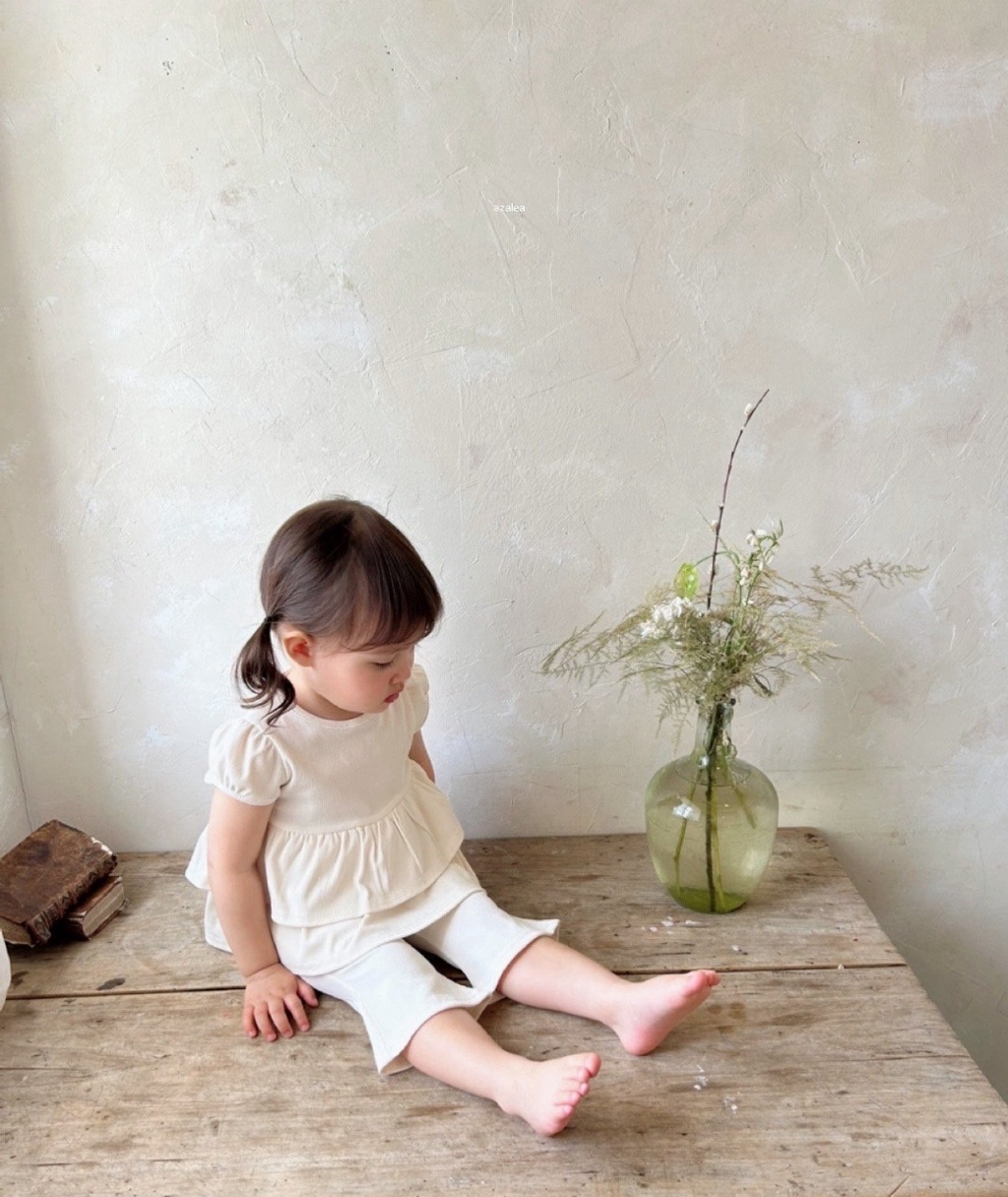 正韓夏azalea 三色氣質感荷葉套裝