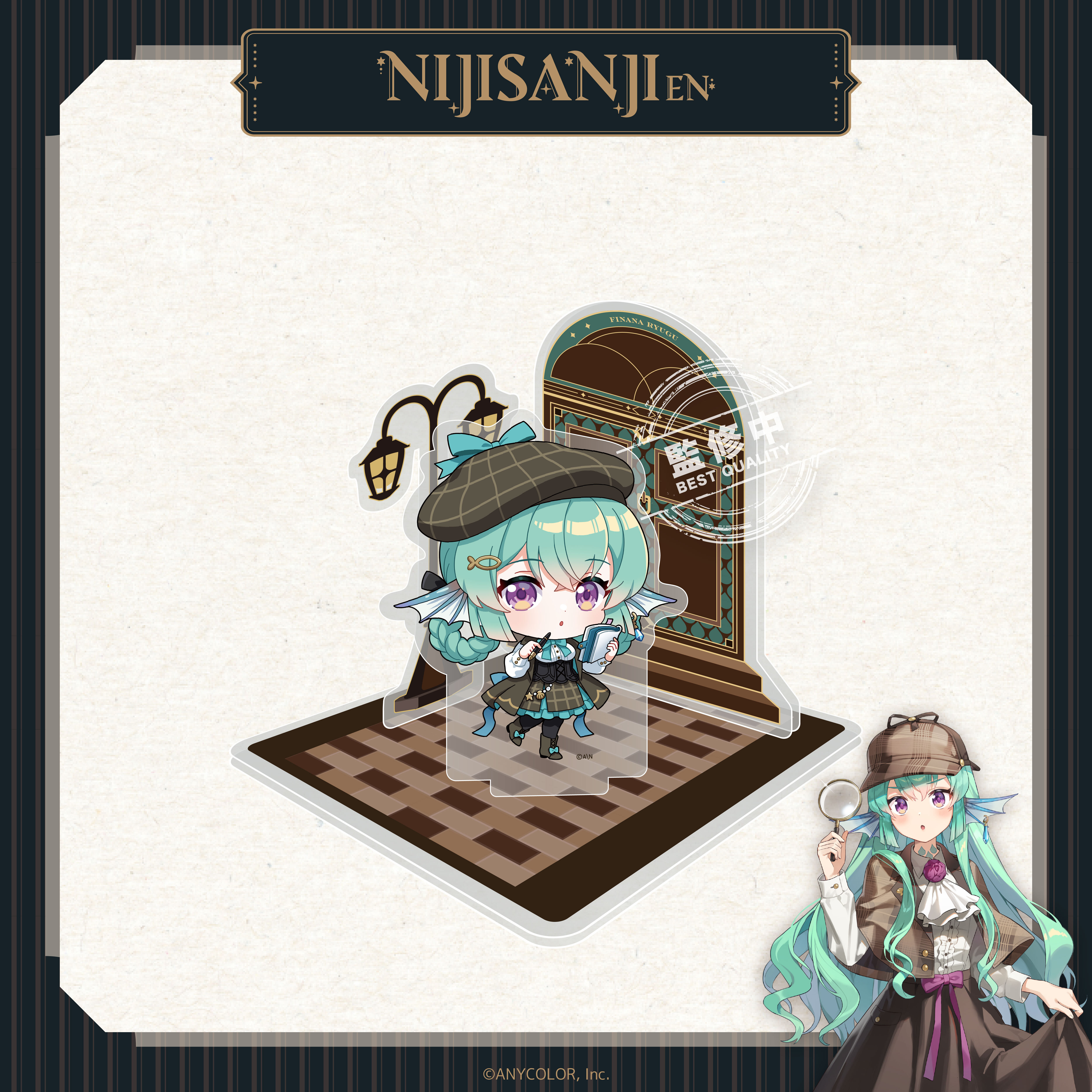 【預購】NIJISANJI EN-偵探謎影系列-Q版壓克力場景立牌-Finana Ryugu