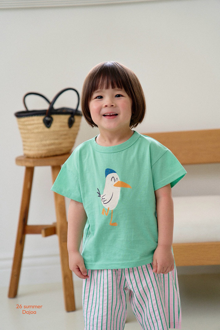 正韓夏DAJOA 兩色鴨鴨直條褲套裝