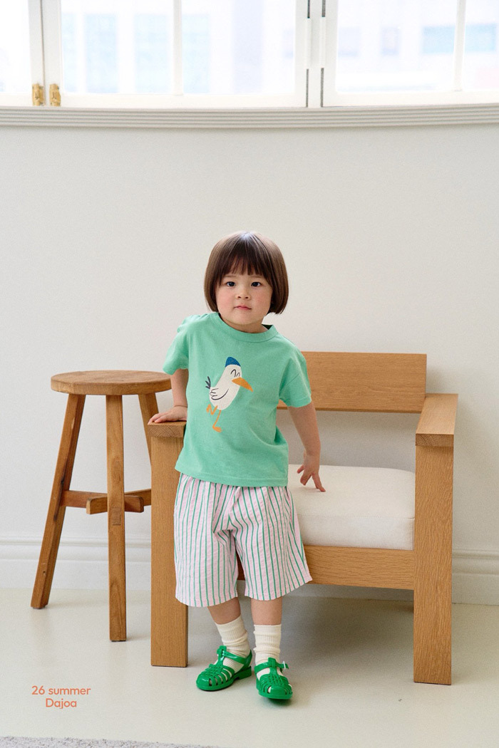 正韓夏DAJOA 兩色鴨鴨直條褲套裝