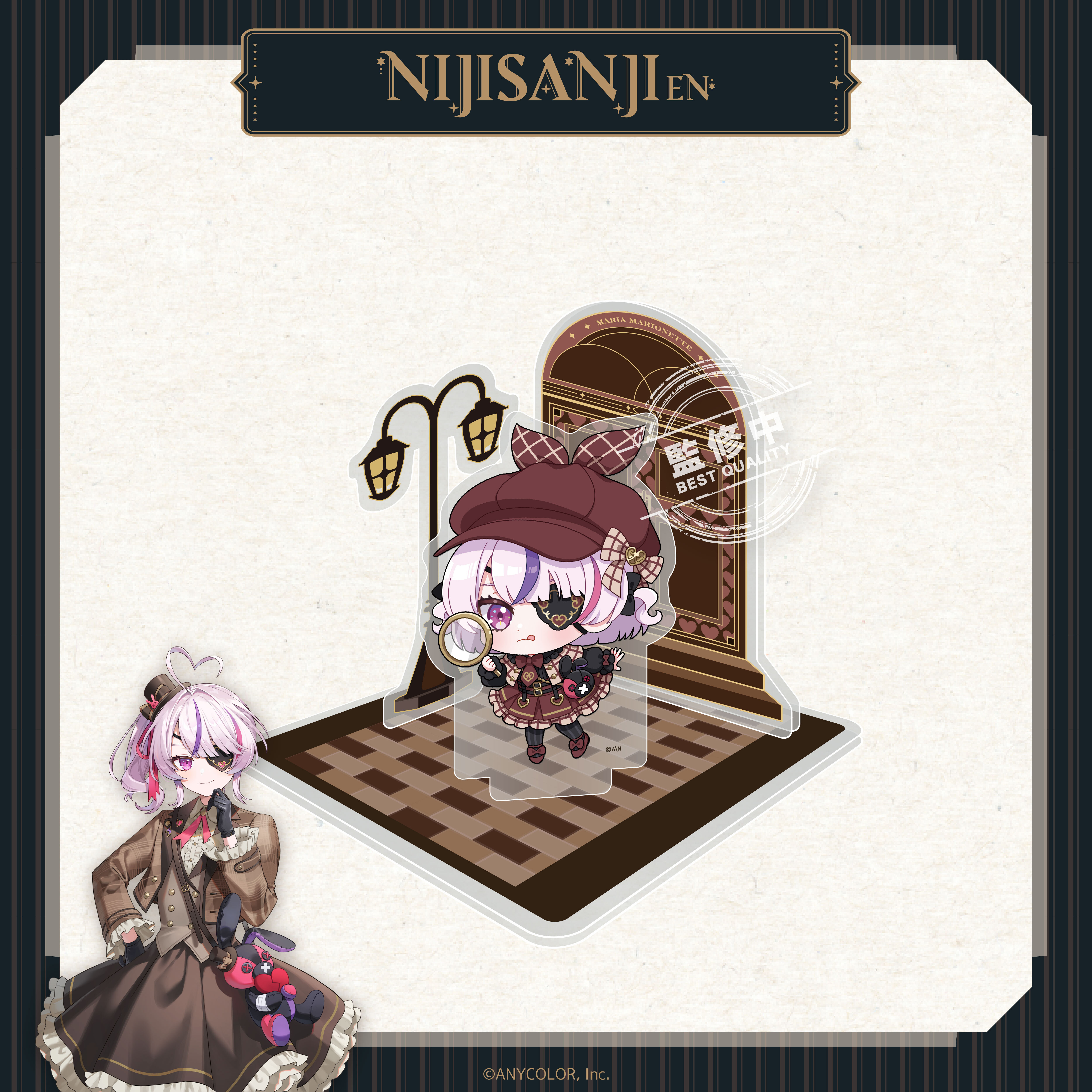 【預購】NIJISANJI EN-偵探謎影系列-Q版壓克力場景立牌-Maria Marionette
