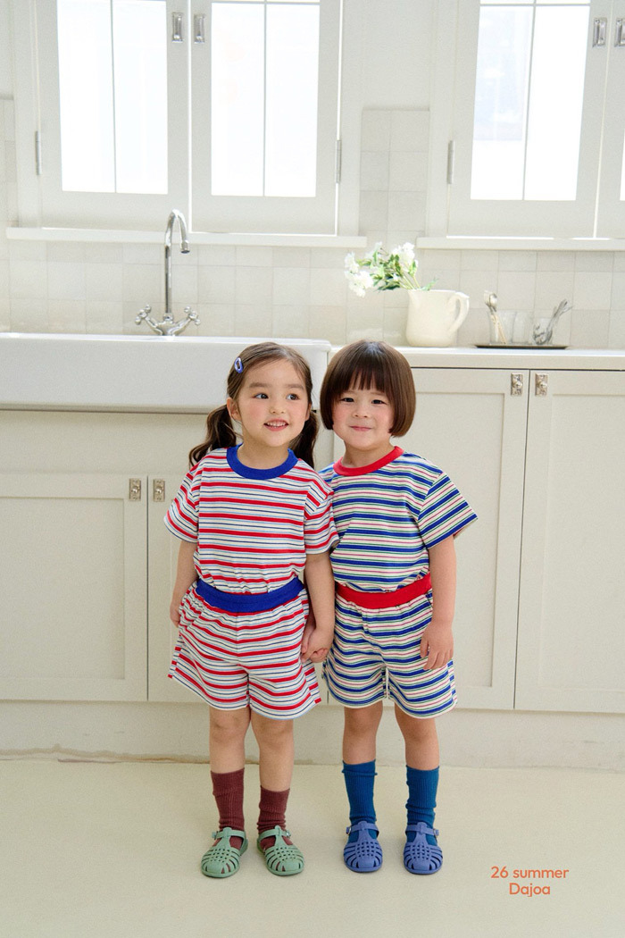 正韓夏DAJOA summer vacation 條紋套裝