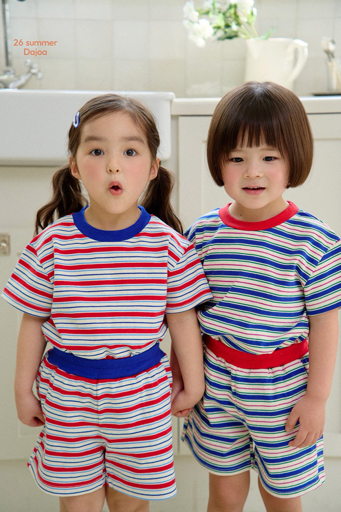 正韓夏DAJOA summer vacation 條紋套裝
