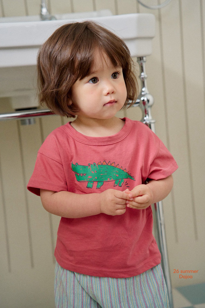 正韓夏DAJOA 鱷魚直條褲套裝