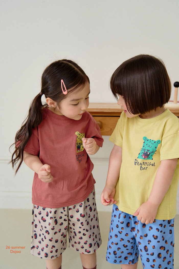 正韓夏DAJOA 豹豹短褲套裝