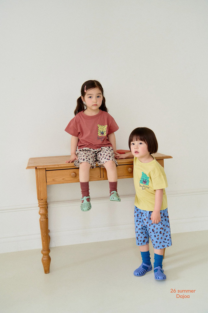 正韓夏DAJOA 豹豹短褲套裝