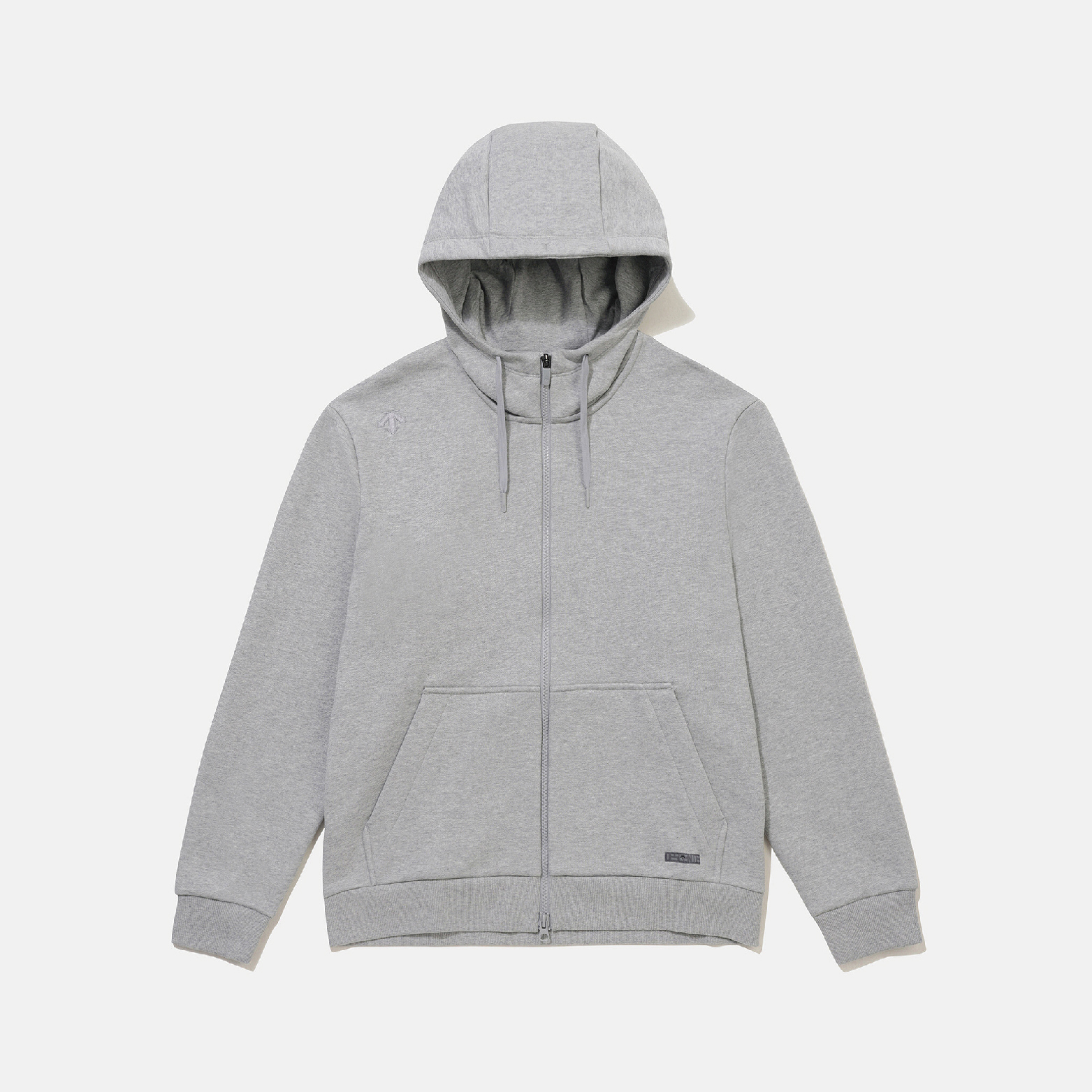 【 DESCENTE｜UNI FLEECE JACKET 刷毛連帽外套 - 灰 】