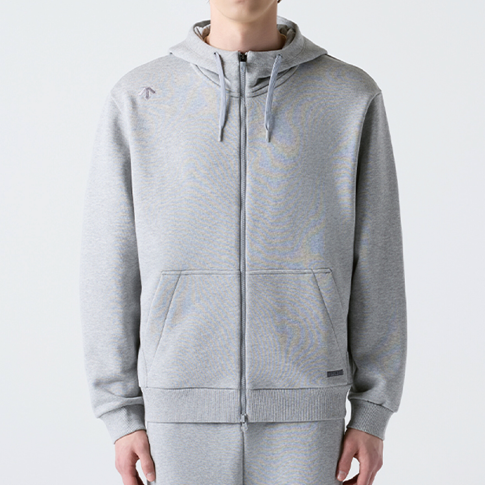 【 DESCENTE｜UNI FLEECE JACKET 刷毛連帽外套 - 灰 】