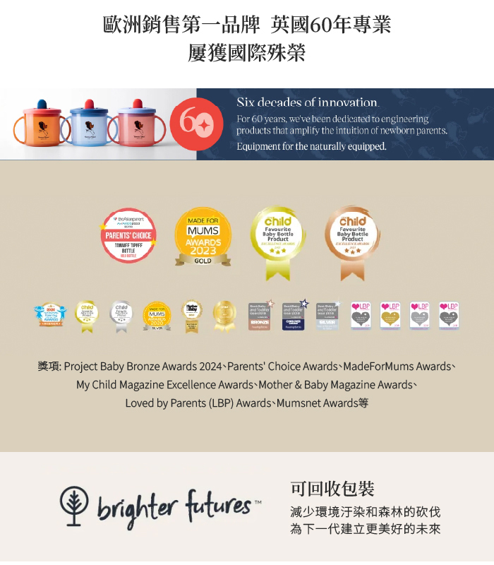 Tommee Tippee 可微波母乳柔感寬口玻璃奶瓶150ml