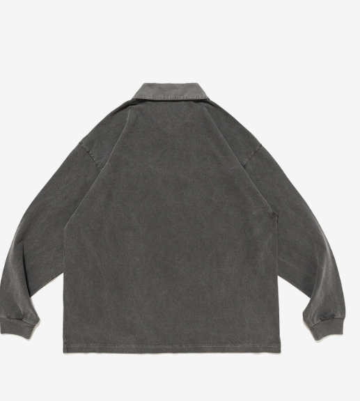 [現貨] DCDT SS26 PUBA POLO LS PIGMENT DYE | CHARCOAL