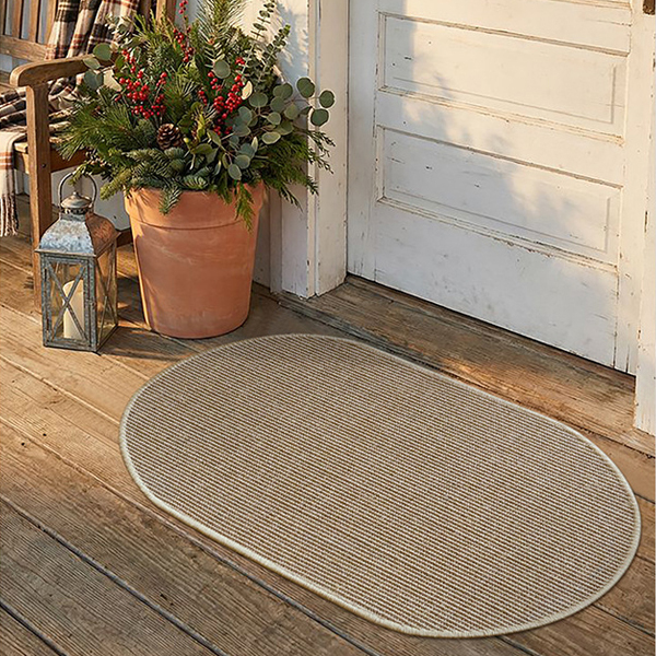 日系劍麻橢圓形耐磨地毯