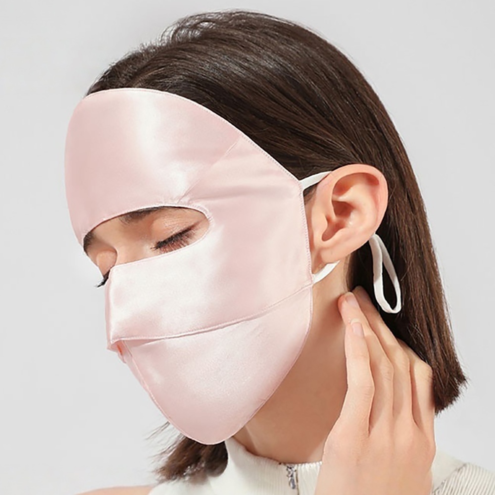 口罩 面罩 防曬面罩 桑蠶面罩 遮陽面罩 術後防曬 全臉口罩 冰絲面罩 防紫外線 抗UV面罩 透氣面罩 騎車面罩 328