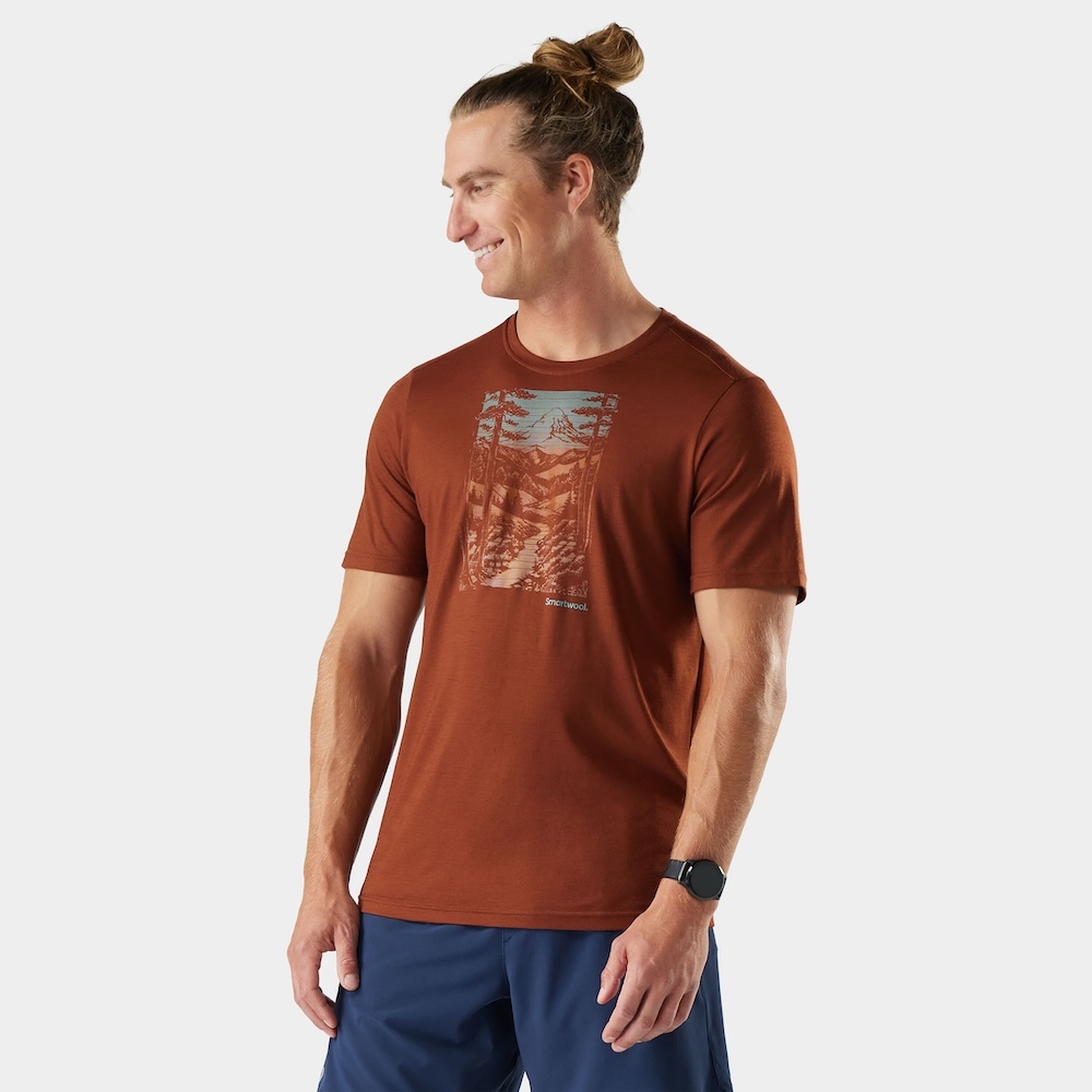 Smartwool Men's Winding Trail Active Short Sleeve Graphic Tee 塗鴉短Tee/寂靜山徑 SW003064 (2色) [HappyOutdoor]