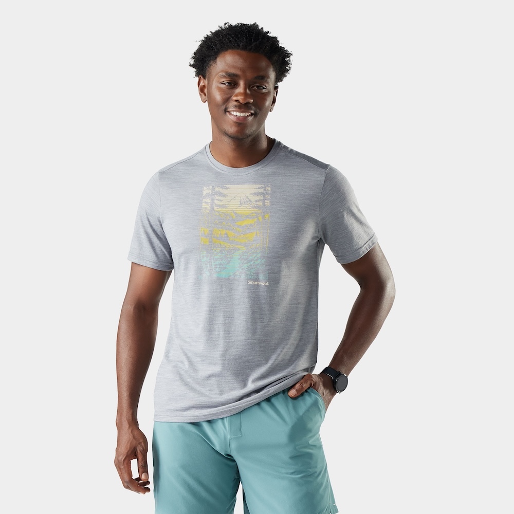 Smartwool Men's Winding Trail Active Short Sleeve Graphic Tee 塗鴉短Tee/寂靜山徑 SW003064 (2色) [HappyOutdoor]