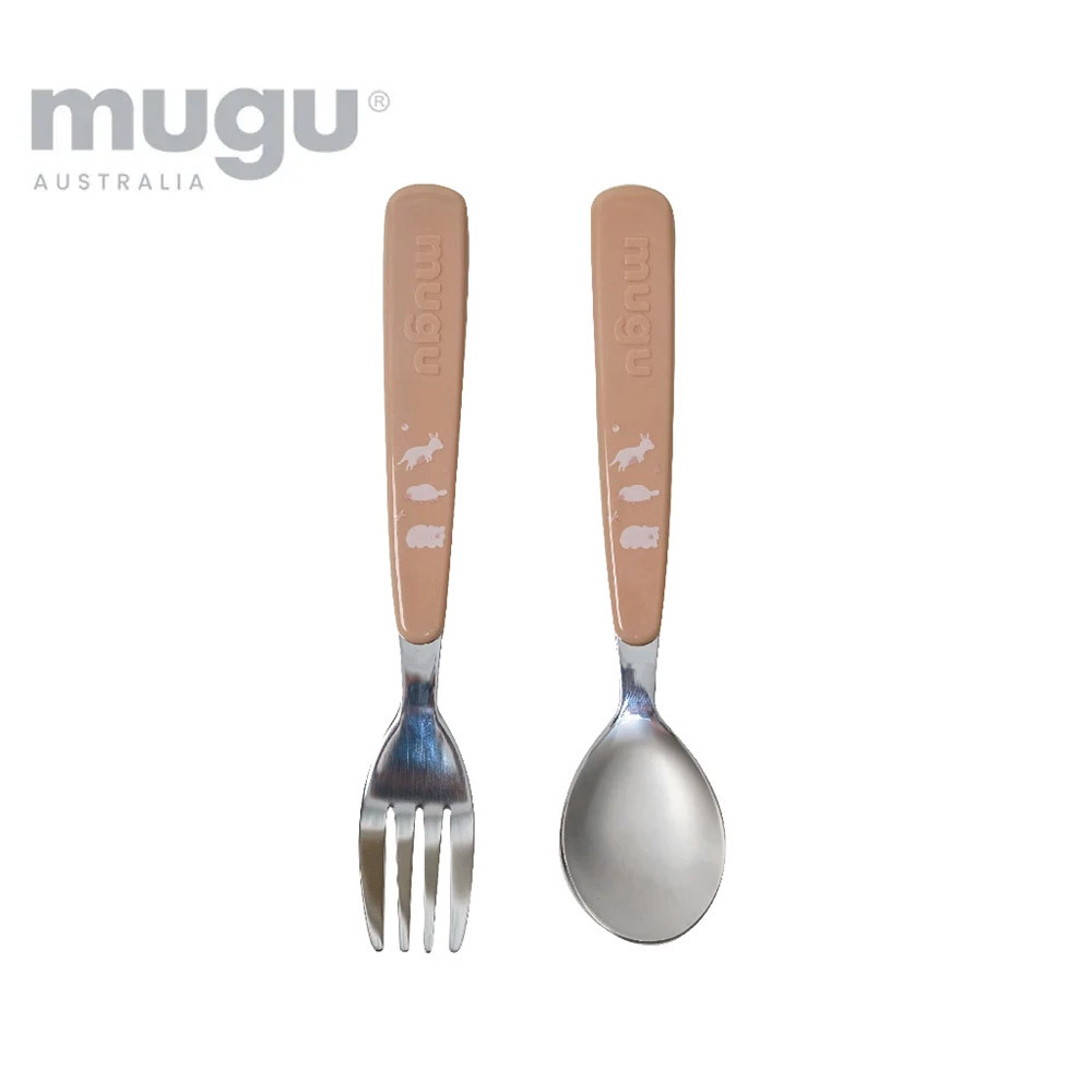 mugu 兒童立架式不鏽鋼湯叉組 (多款可選)