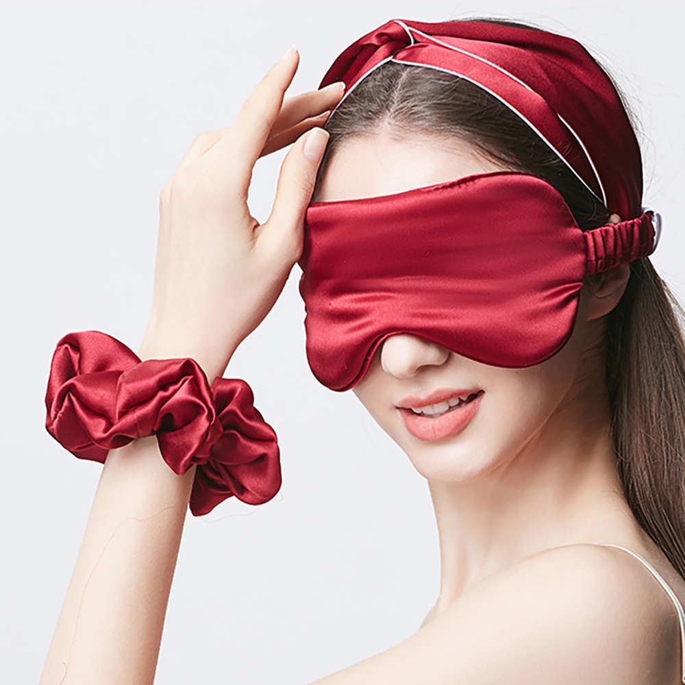 真絲眼罩 桑蠶絲眼罩 睡眠眼罩 遮光眼罩 護眼眼罩 舒適親膚 搭機配件 出差眼罩 眼罩 配飾 旅遊配件 禮物 077