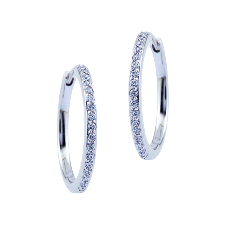 925純銀「Ocean Breeze 」晶鑽耳環-SDE0097