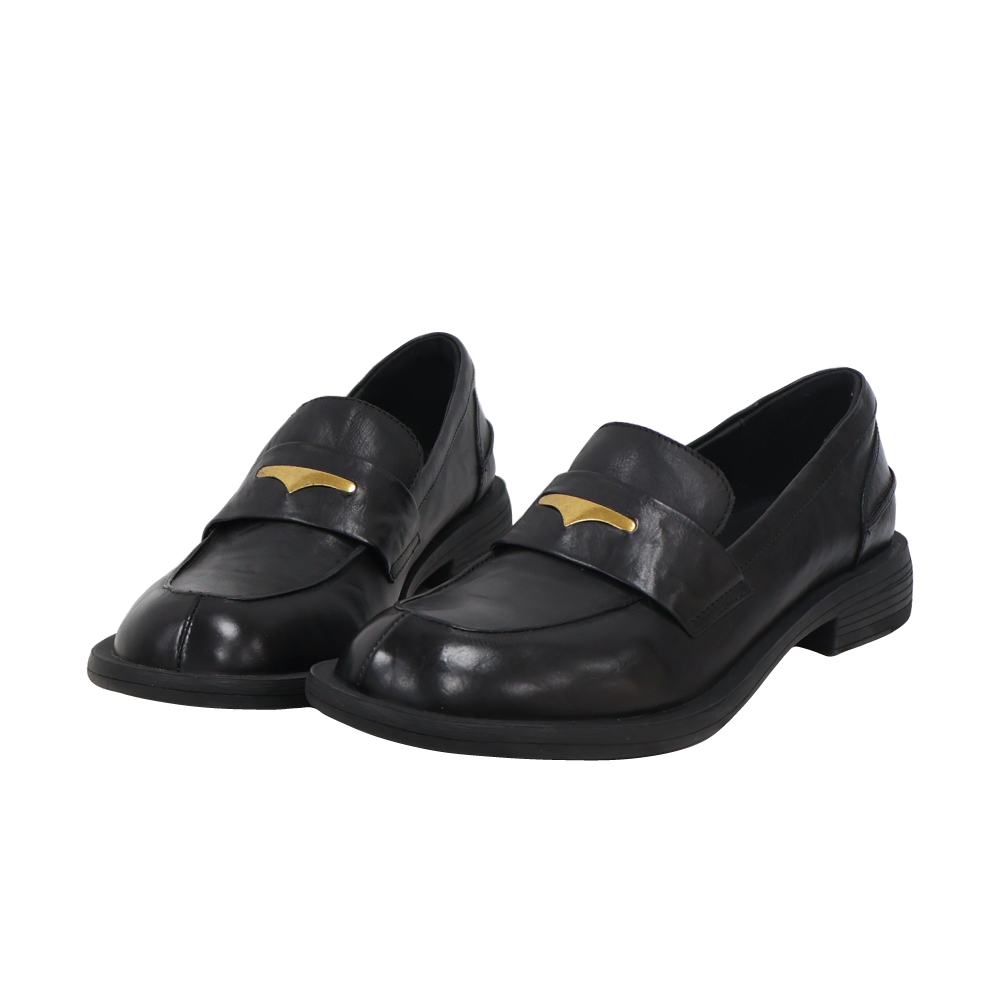 質感金片低跟樂福鞋- 2色