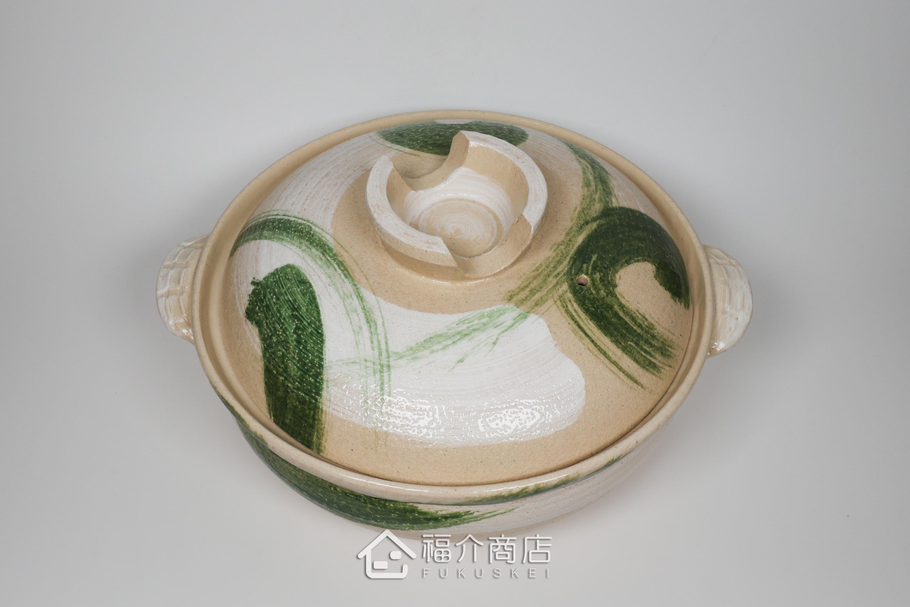 大容量煮火鍋的日本陶鍋