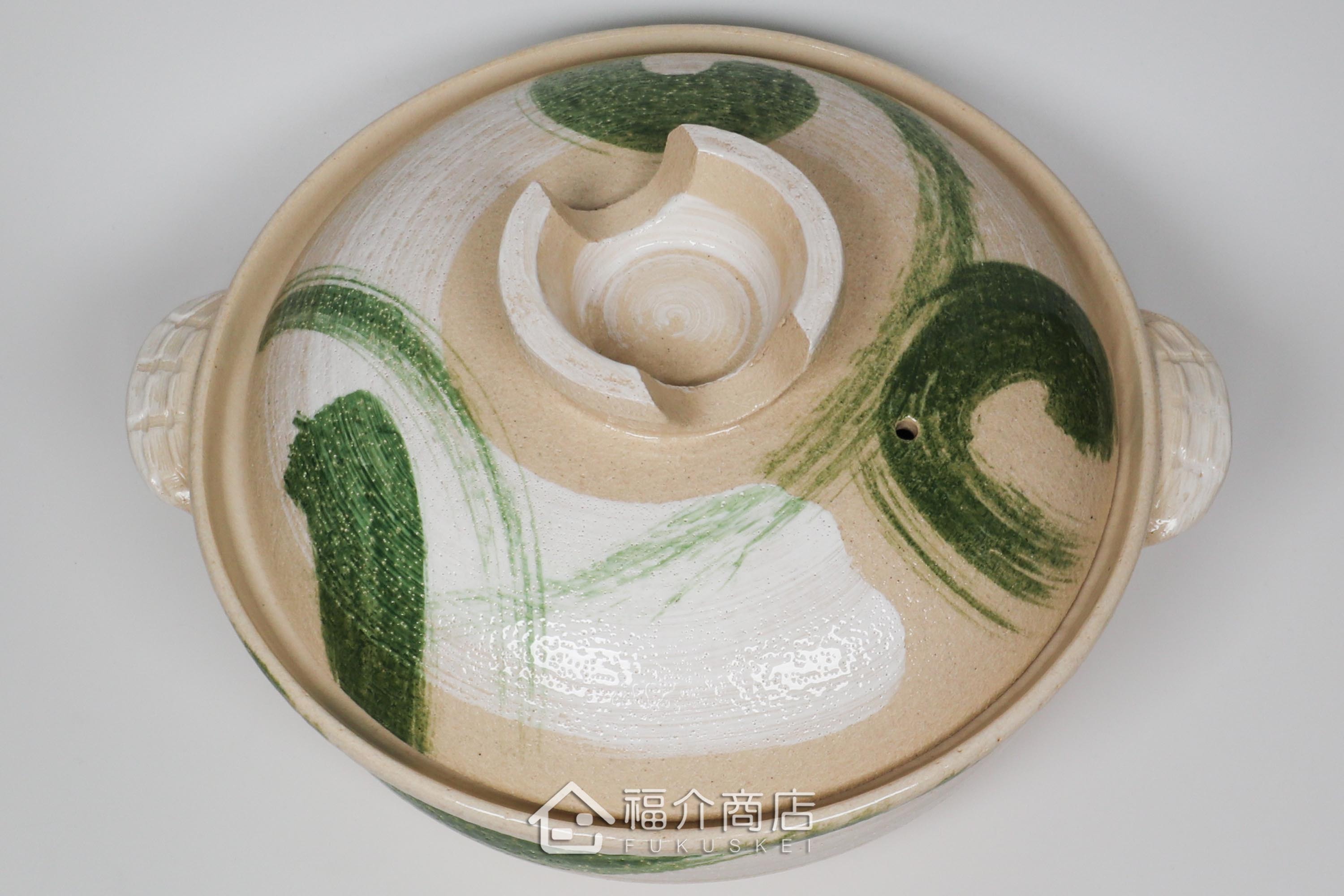 大容量煮火鍋的日本陶鍋