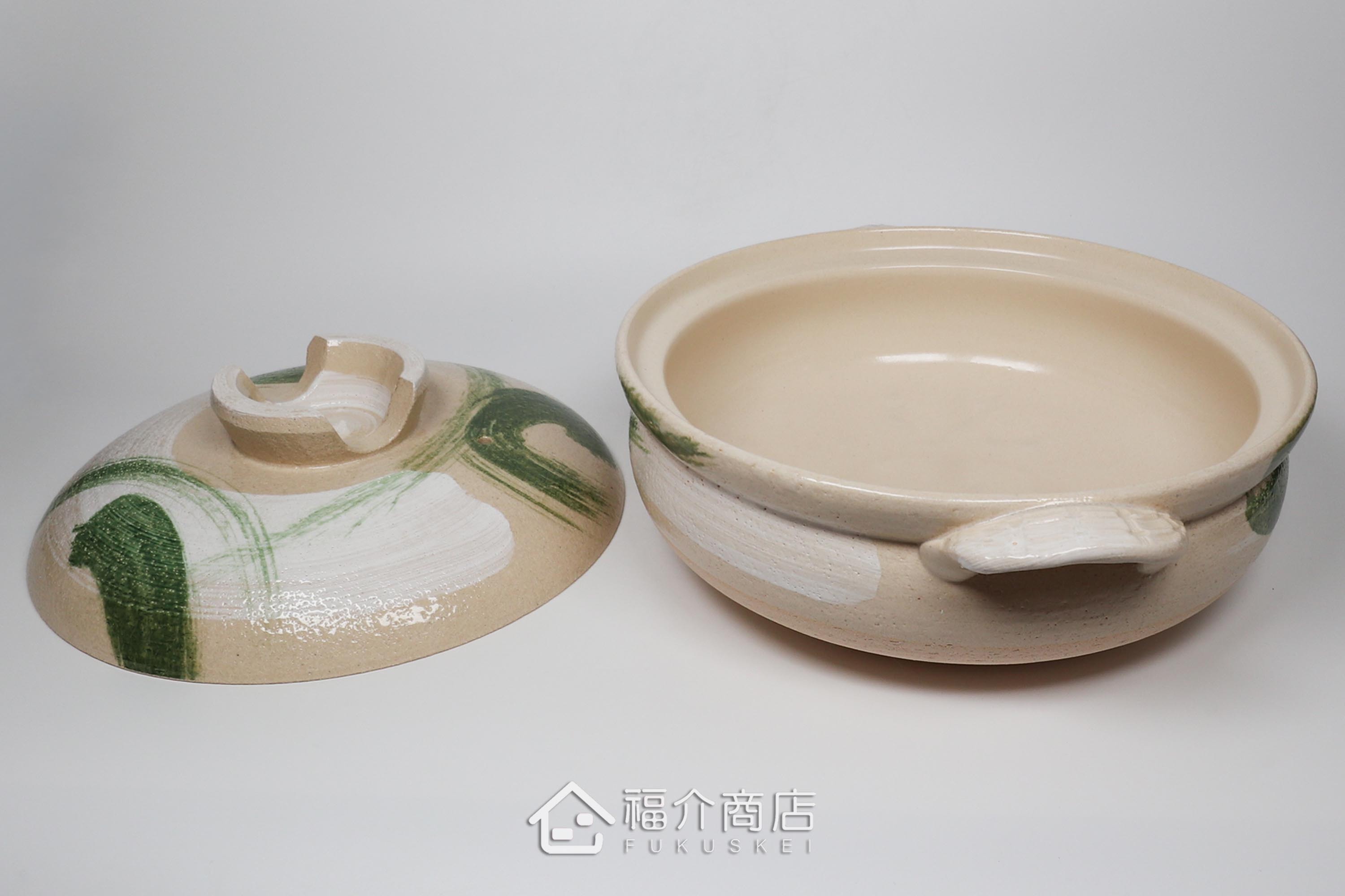 大容量煮火鍋的日本陶鍋