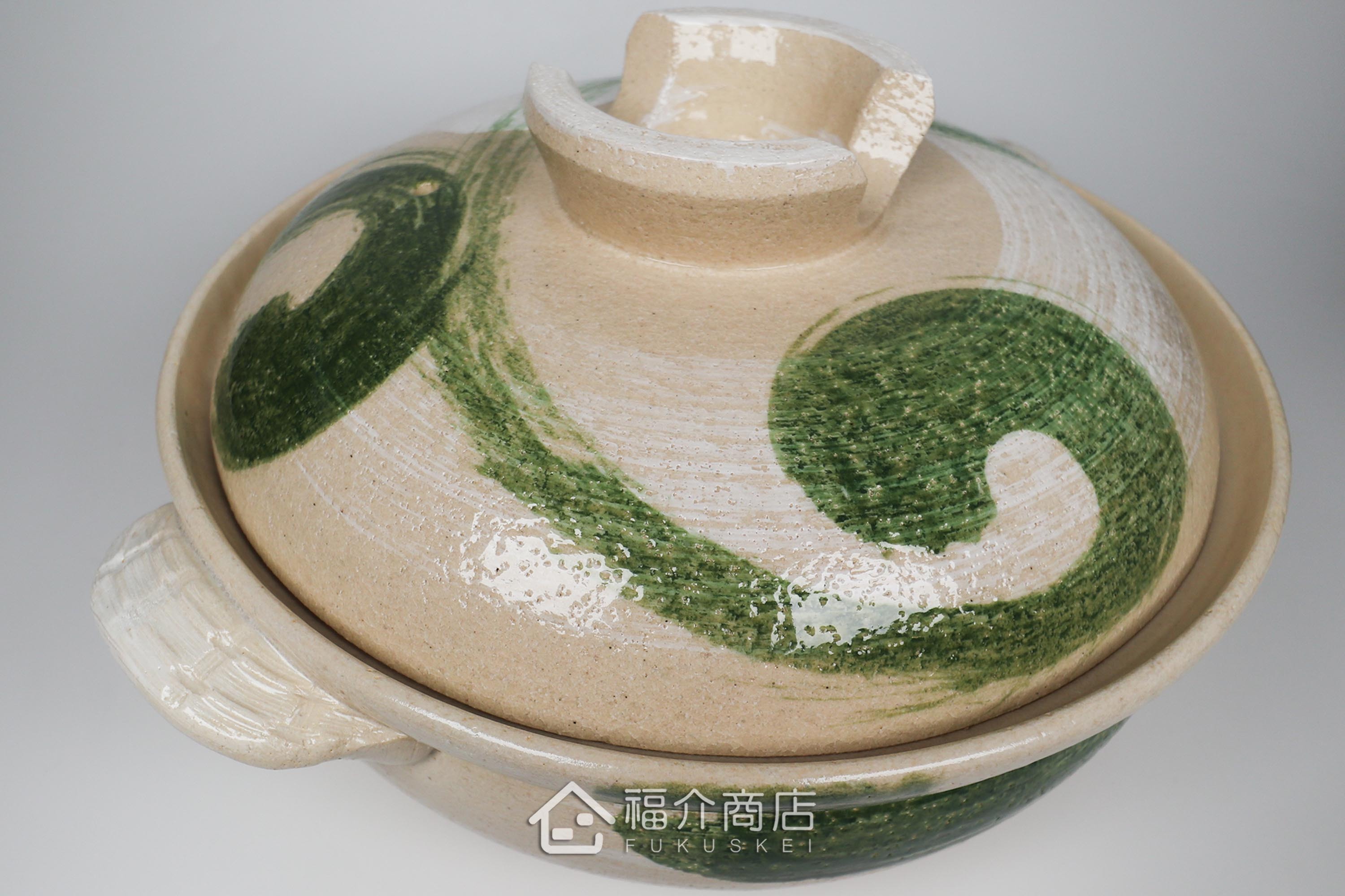 大容量煮火鍋的日本陶鍋